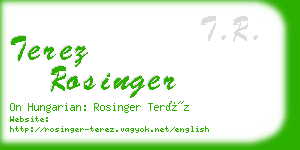 terez rosinger business card